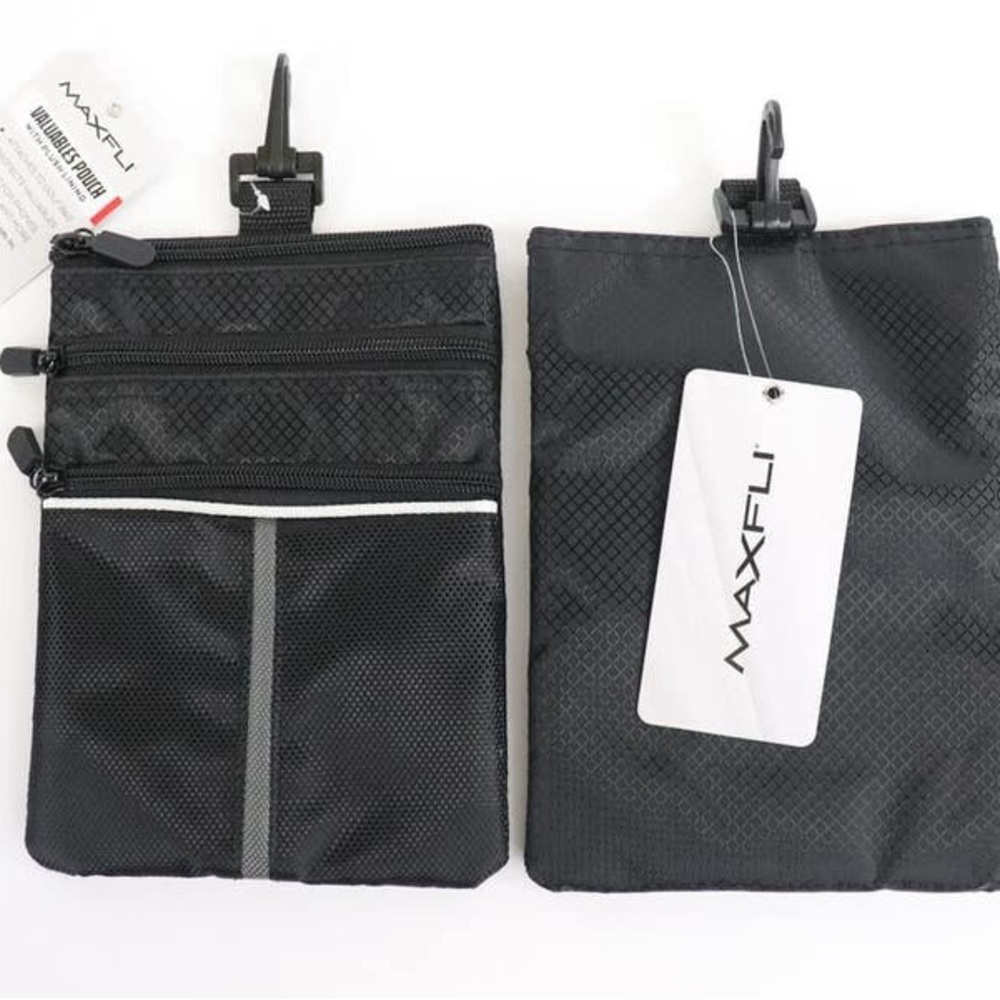 Maxfli Valuables Pouch MX462 – Plush Lining – Attaches to Golf Bag – New